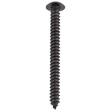 Black Oxide Alloy Steel Tamper Resistant Sheet Metal Screw, USA Made, Button Head, Tamper-Resistant Pin-In-Head Hex Drive