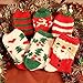 Ayliss Women Christmas Fuzzy Socks Winter Holiday Warm Socks Plush Slipper Socks 6 Pairs