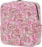 Madeline Backpack Hanging Stroller Diaper Bag in Pink Paisley