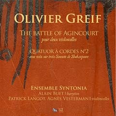 Greif: The Battle of Agincourt - Quatuor � Cordes No. 2