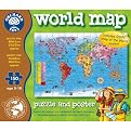 The Original Toy Company Puzzle and Poster - World Map