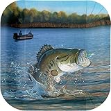 Gone Fishin' 9" Square Dinner Plate Havercamp Party Supply (8)