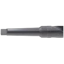 Chicago Latrobe 110S High-Speed Steel Taper Shank Drill Bit, Black Oxide Finish, Morse Taper Shank, 118 Degree Conventional Point