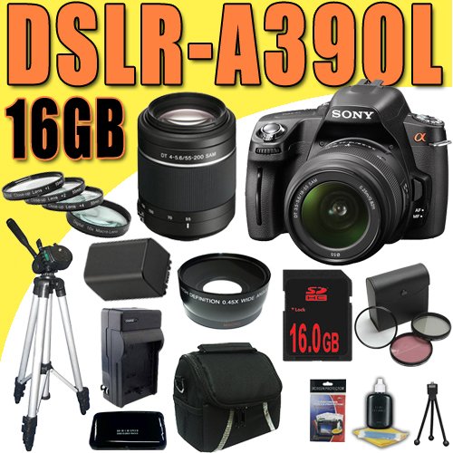 Sony DSLR-A390 Alpha Digital SLR Camera w/ Sony