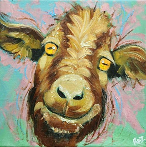 Goat #20 - 12x12" oil painting
