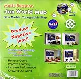 Multi-Purpose -Ion World Map Shower Curtain (Blue Marble: Topographic Map) Multi-Purpose -Ion World Map Shower Curtain (Blue Marble: Topographic Map)
