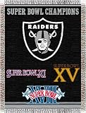 Northwest Oakland Raiders Super Bowl Commerative Throw