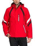 Killtec 19154  Unisex/Herren Funktionsjacke mit abzipbarer Kapuze Alvar, rot/ schwarz/ wei&szlig; (400), S