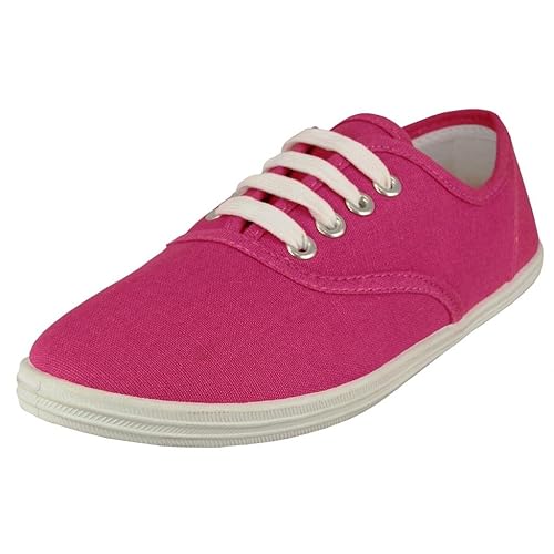 EasySteps Womens Canvas Lace Up Shoes with Padded Insole