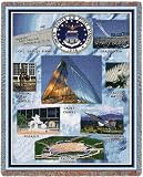 US Air Force Academy Collage 2008 Jacquard Woven Throw - 70 x 53