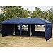 Polar Aurora 10' X 20' Easy Pop up Canopy Party Tent - Blue w/ 4 Removable Sidewalls