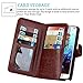 TabPow Galaxy Note 5 Case, Note 5 Case, [Wallet Case] 9 Card Holder [Detachable Wallet Folio] PU Leather Flip Case for Samsung Galaxy Note 5 Brown
