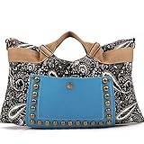 ショルダーバッグ ハンドバック レディース 2wayバッグ マザーズバッグ ママバッグ トートバック キャンバス カモ柄 A4 鞄 大容量 ファスナー付き 通勤 通学 (シングル, 図色)