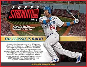 2014 Topps Stadium Club Baseball Hobby Box (Presell)