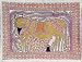 Indian Folk Paintings Madhubani Art Organic Color Paper 23 x 31.5 inches (harimadh0002)