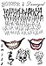 The Joker Temporary Tattoos Suicide Squad Costume Halloween Fancy Dress Batman(1PC)