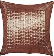 ShalinCraft Throw Pillow Covers in Silk from India 16x16 inches (bcbr210)