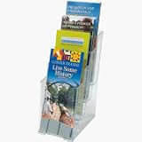 Deflecto 77701 Four-tier multi-compartment small size docuholder, 4-7/8w x 8d x 10h, clear