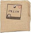 Canvas Corp Square Burlap Pillow, 12-Inch by 12-Inch, Natural