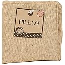 Canvas Corp Square Burlap Pillow, 12-Inch by 12-Inch, Natural