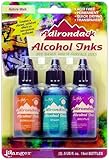 Ranger Adirondack Alcohol Ink 1/2-Ounce, 3-Pack, Nature Walk, Wild Plum/Buttrscotch/Stream