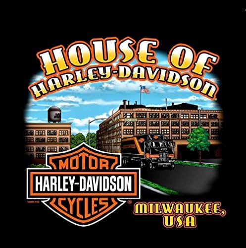 The House Milwaukee Men's Long Sleeve Genuine Motorcycle Shirt B4727530