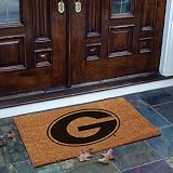 Memory Company Georgia Bulldogs Flock Coir Fiber Door Mat