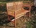 4' Cherry Garden Bench w/Back