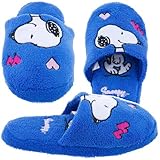 Snoopy Hearts Royal Blue Slippers for Women