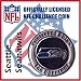Seattle Seahawks NFL Football Helmet Challenge Coin Poker Card Guard with Air Tite Holder