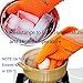 Proimb Silicone Gloves for Cooking Heat Resistant (Orange, Free Size)