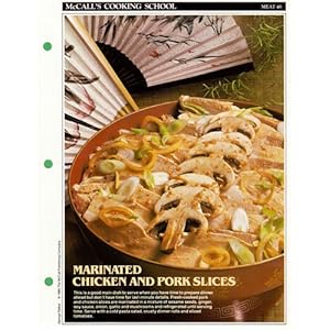 McCall's Cooking School Recipe Card (Meat 46 - Sliced Chicken And Pork) (Replacement Recipage / Recipe Card for 3-Ring Binders) Marianne Langan and Lucy Wing
