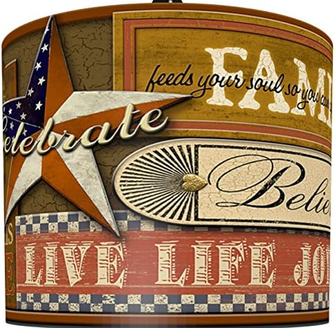 illumalite Designs Joy Inspired Americana Shade, 11-Inch