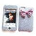 Apple iPod Touch 2nd & 3rd Generation Snap-on Protector Hard Case Rhinestone Cover "Pink Ribbon on Silver" Design