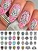 Sugar Skull Nail Art Day of the Dead Decals Assortment #3 - Featured in Rachael Ray Magazine October 2014!