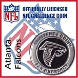 Atlanta Falcons NFL Football Helmet Challenge Coin Poker Card Guard with Air Tite Holder