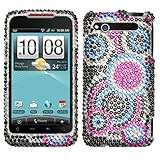 Bubble With Full Rhinestones Hard Protector Case Cover For HTC Merge ADR632 ....