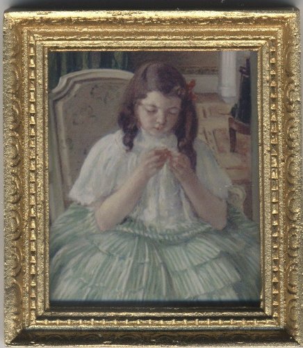 Dollhouse Miniature Art Victorian Painting by Mary Cassat