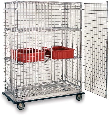 Metro 1200-Lb. Capacity Qwikslot Security Trucks - 38-1/2"Wx28-1/16"Dx67-7/8"H