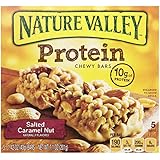 Nature Valley, Protein, Salted Caramel Nut Chewy Bar, 7.1oz Box (Pack of 4)