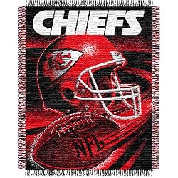 Kansas City Chiefs NFL Triple Woven Jacquard Throw (Spiral Series) (48x60")"