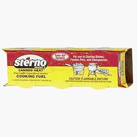 Candle Corporation of America Small Canned Heat Cooking Fuel, Pack of 3 by Candle Corporation of America
