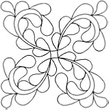 Quilting Creations Feathered Curls Quilt Stencil