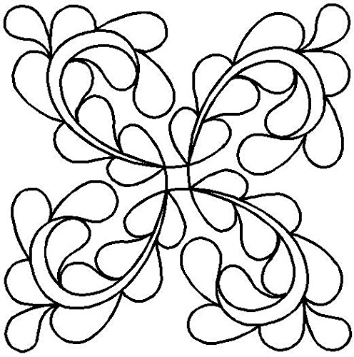 Quilting Creations Feathered Curls Quilt Stencil