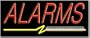 Alarms Neon Sign (13"H x 32"L x 3"D)