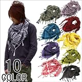 アフガンストール チェック柄マフラー 10色 stole3