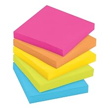 Post-it Notes Value Pack with Free Flag Highlighter, 3 x 3-Inches, Assorted Neon Colors, 12-Pads/Pack