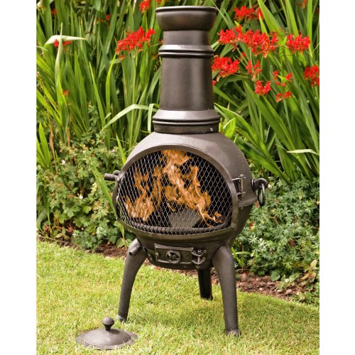 Buy Chiminea Cast Iron La Hacienda Lisbon Cast Iron Chiminea Medium