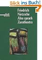 Also sprach Zarathustra. Ein Buch f�r Alle und Keinen
