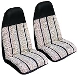 Coverking SPC73 Black Luxury Universal Fit Seat Cover - Set of 2